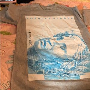 Nice grey white and blue shirt